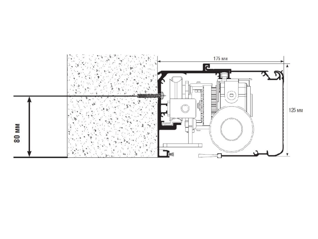 Монтаж короба автоматической двери в проем.