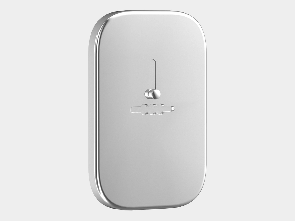 Квадратная декоративная накладка сувальдного замка со шторкой и со скрытым креплением.