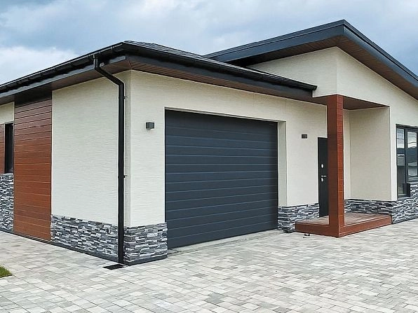 Секционные ворота 2900х3000 мм антрацитовые DoorHan rsd02, oskol.doorhan.ru