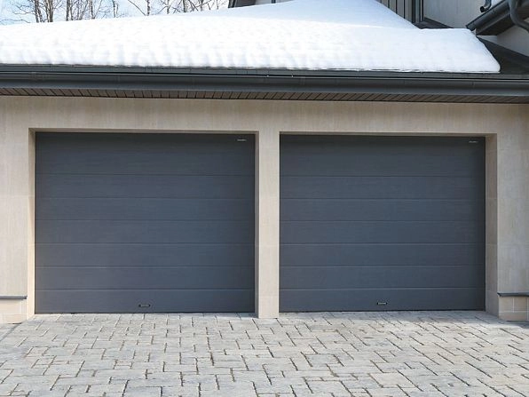 Секционные ворота 2900х3000 мм антрацитовые DoorHan rsd02, oskol.doorhan.ru